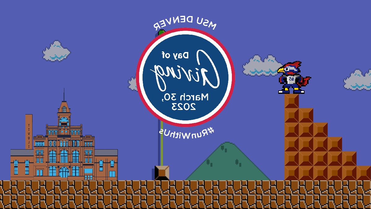 密歇根州立大学丹佛 Day of Giving, March 30, 2023. Super Mario theme with a Rowdy 